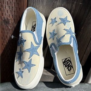 Vans Starry Night Cotton Denim Slip On Sneaker Women’s Size 6